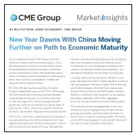 China Moving Further Along Path to Maturity