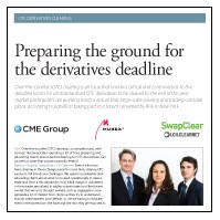 Risk Magazine - Preparing the Ground for the Derivatives Deadline