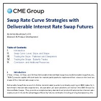 Staying Ahead of the Curve with Deliverable Swap Futures