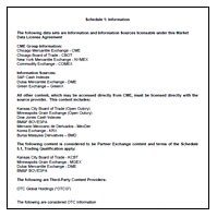 CME Group:  Schedule 1 Information