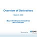 Overview of Derivatives