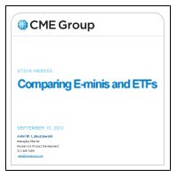 Comparing E-minis and ETFs