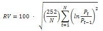 fx volatility calculation