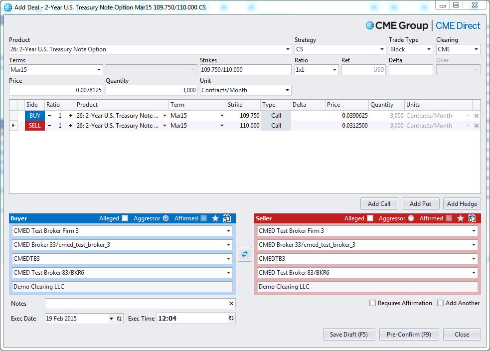 Interest Rate Block Trading