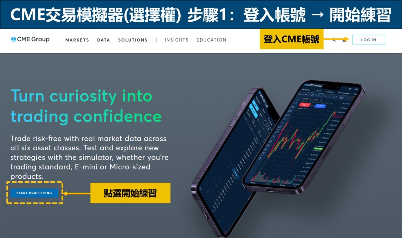 芝商所交易模擬器介紹：如何模擬交易期貨/選擇權(圖解) - CME Group