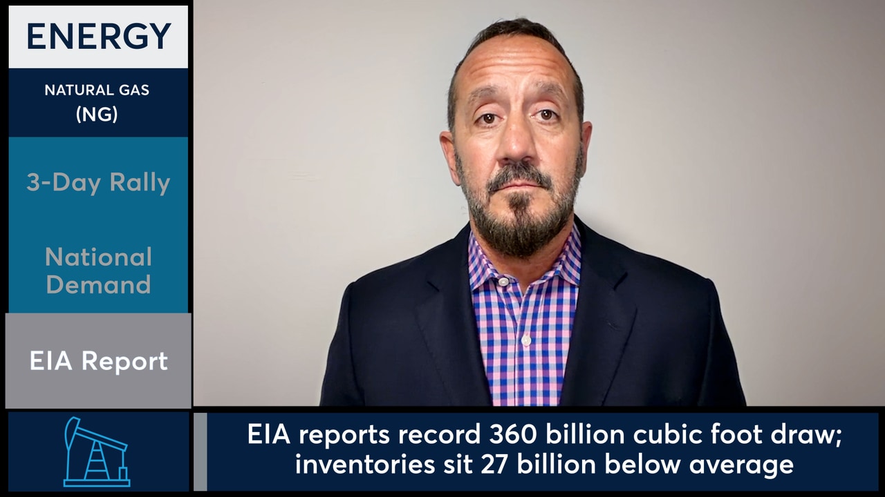 Natural Gas futures rose after a record weekly storage withdrawal.