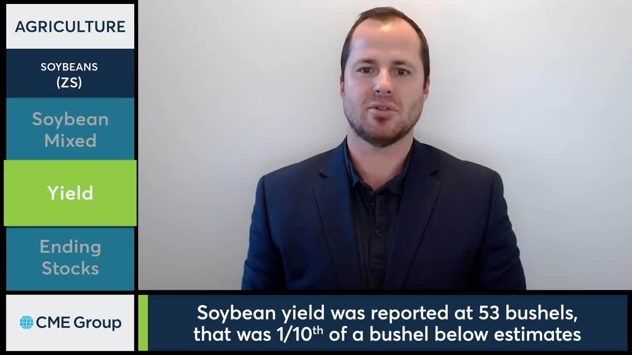 USDA report shows corn and soybean yields and ending stocks with mixed ...