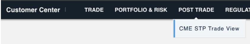 CME STP Trade View Functionality