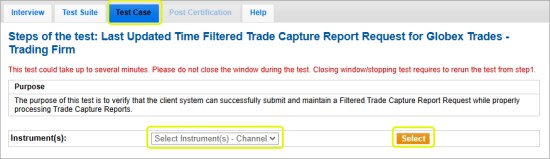 Last Updated Time Last Updated Time Filtered Trade Capture Report Request