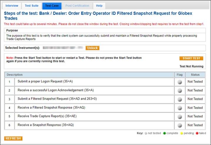 Order Entry Operator ID Filtered Snapshot